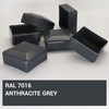SKIR'CO Set of 2 Square Fence Post Caps 60 x