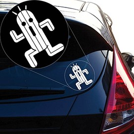 Yoonek Graphics Cactuar Vinyl Decal Sticker # 878 (4" x 3.4", White)