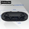 Truck Bed Front Panel Oval Drain Plug Cover Cap Compatible