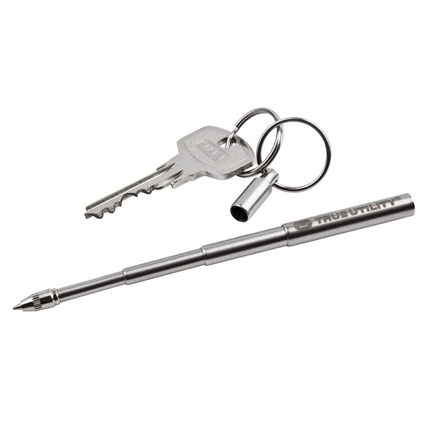 True Utility Telepen - The Smallest Telescopic Keyring Pen In