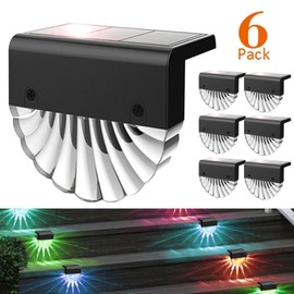 LED Solar Wall Light Warm White Decorative Lamp for Outdoor Courtyard Step Fence Shell Shape 1PC