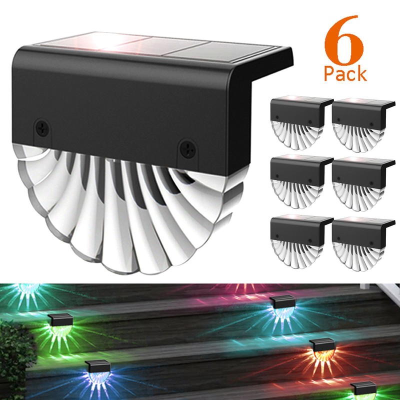 LED Solar Wall Light Warm White Decorative Lamp for Outdoor