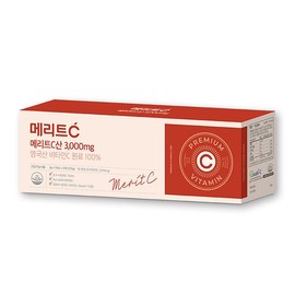 휴온스 메리트C산 3000mg 고함량 영국산 DSM 비타민C 3개월분 90포 1박스 Huons Merite C Acid 3000mg High Concentration UK DSM Vitamin C 3-Month Supply 90 Sachets 1 Box