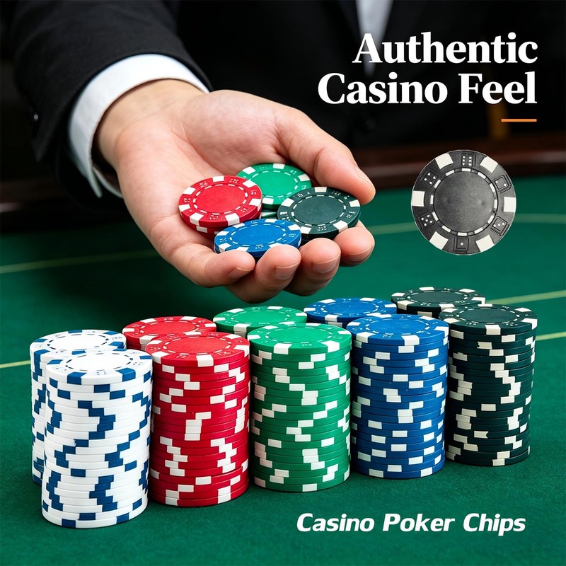 SEETOOOGAMES Casino Poker Chips Clay - 200pc 11.5g Gambling Chips