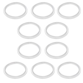 Micro Traders 10PCS Silicone O-Rings Gasket Inner Diameter 32mm Outer Diameter 38mm Sink Plug Rubber Seal Suitable for The Drainage Plug of Push-Type Pop Up Wash Basin for Bathroom, HO174-BW