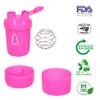 Cilindro Shaker para proteina 450ml. Botella con compartimentos y mezclador.