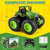Remote Control Tractor Toys for Kids 3-5, Light Up Monster