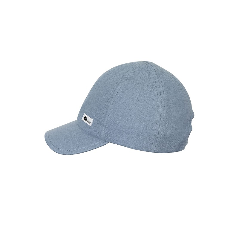 Sterntaler Unisex Children's Baseball Cap Muslin Children's Hat, lightblue