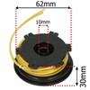 SPARES2GO Spool Line Head Kit for Ryobi PLT2543 RBC254FC Strimmer