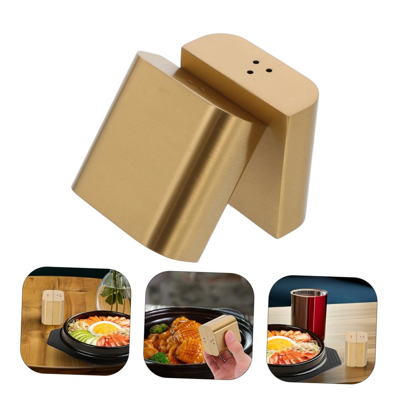 SHOWERORO Stainless Steel Seasoning Shaker Bottle Pepper Salt for Upscale