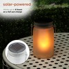 Alpine Corporation QMC236SLR-2 Outdoor Solar Powered Pathway Lantern Flickering LED