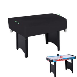Air Hockey Arcade Table Cover,Heavy Duty 600D Oxford Covers for Hockey Game Table/Foosball and Game Soccer Table ,Outdoor Waterproof,Rain, Snow and Wind-Proof (Black, 84*42*20in)