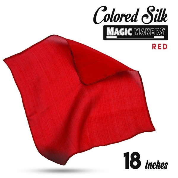 Magic Makers Professional Grade 18 Inch Magician's Silk - Red