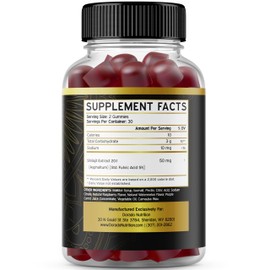 Shilajit Gummies For Men & Women 1000mg (High Potency Gold Grade with 85+ Trace Minerals with Fulvic Acid) - Energy & Immunity Support - Third Party Tested, Non GMO, Vegan & Made in USA - (60 Gummies)