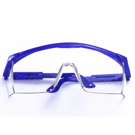 HSYTEK Safety Glasses – Lightweight, Sporty, Safe – Scratch-Resistant & Anti-Fog with UV Protection – Blue/Transparent