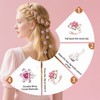 Oblihumoy 20Pcs Small Rose Flower Hair Clips for Women Mini