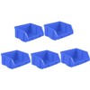 Operitacx Stackable Storage Bins 5pcs Parts Organizer Tool Box Organizer