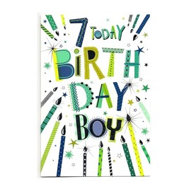 Birthday Card for Seven (7) Year Old Boy - Free Post (UK)