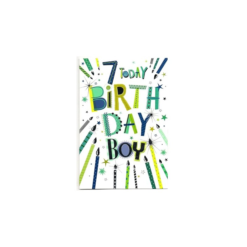 Birthday Card for Seven (7) Year Old Boy - Free