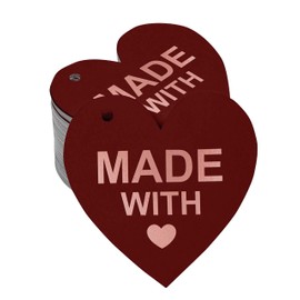 Inkdotpot Rose Gold Foil Paper Hang Tags Made With Love Wedding Favor Tags 50 Pieces