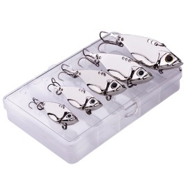 5pcs Multi-Size Head Fishing Lures, Soft Lures Paddle Tail Swimbaits Realistic Bass Lures Weedless Bass Baits Trout Lures Fishing Jigs for Freshwater and Saltwater-Sliver