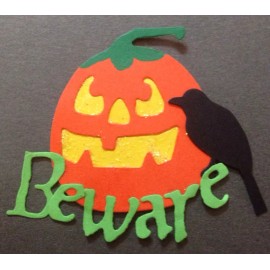 Handmade Die-Cuts JACK-O-LANTERN Mix(24pc)Hallo