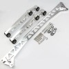 Unbranded For Honda Civic EG 92-95 Silver Billet Rear Lower