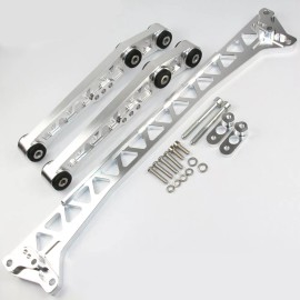 Unbranded For Honda Civic EG 92-95 Silver Billet Rear Lower Control Arms + Subframe Brace