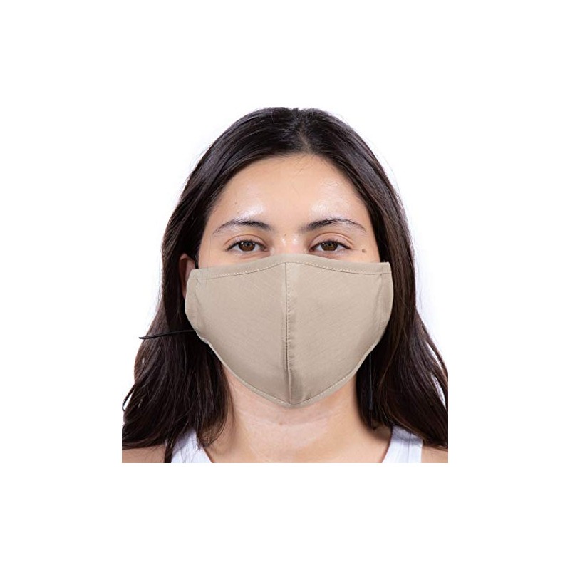 Headmost Comfymask 3 Layer Large Fabric Facemask: Water Repellent, Washable,