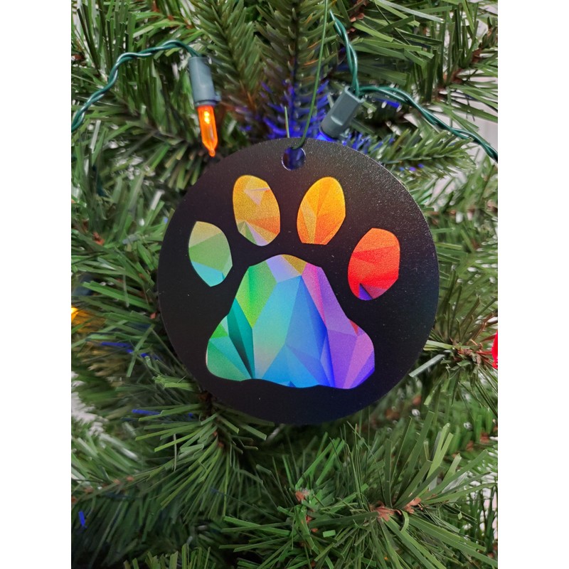 Affenpinscher Holographic Design Ornament