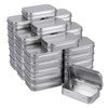 Tamicy Metal Rectangular Empty Hinged Tins - Pack of 40