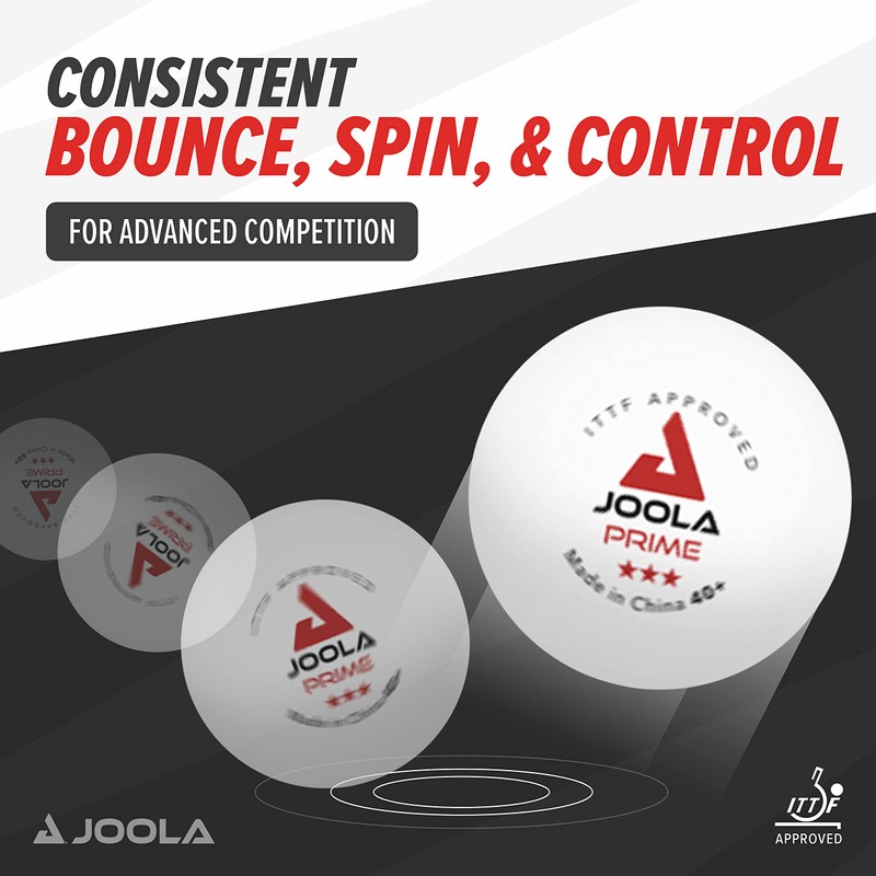 JOOLA 40031 Unisex - Adult Prime 40+ Table Tennis Balls,