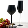 Oak & Steel - 2 Black Matte Champagne Flutes 280ml