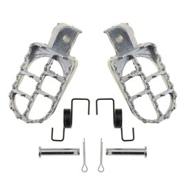 WOOSTAR Motorcycle 8mm Foot Peg Replacement for 50cc 70cc 90cc 110cc 125cc Taotao CRF50 XR50R Dirt Bike Silver