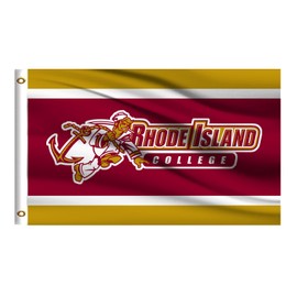 Bandera impermeable de la universidad para exteriores compatible con anclajes, bandera de Rhode Island Sports de 3 x 5 pies para equipo universitario y escolar con ojales para fiestas, oficina en casa