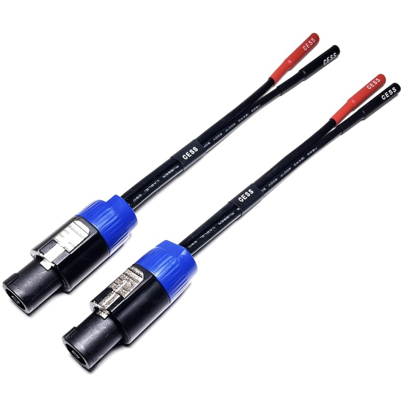 CNCESS CESS-095 Speakon Plug to Banana Female Jack Speaker Cable