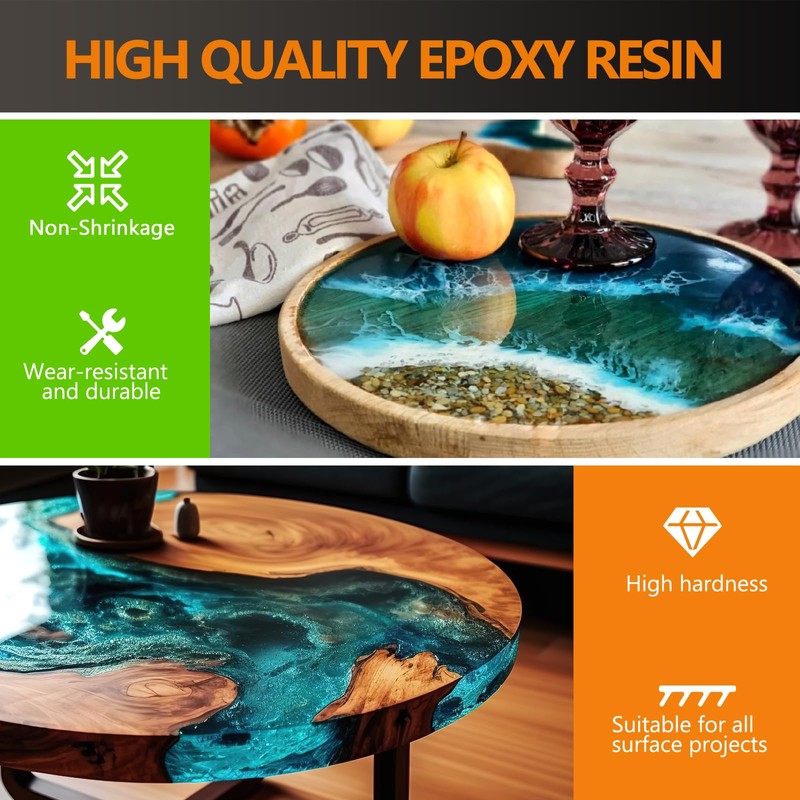 Epoxy Resin 2 Gallon Clear Deep Pour Resin Epoxy Art