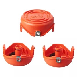BLACK+DECKER Pack of 3 Black & Decker Trimmer Cap Replacement Spool Cover 90591621 GH3000