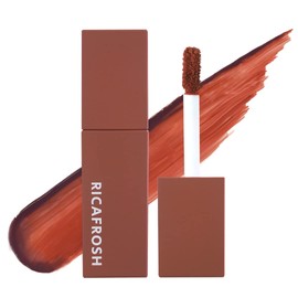 Ricafrosh Lipstick, Juicy Rib Tint, 0.2 oz (4.5 g), Won't Fade, Won’t Get On Masks, (06 Rubrown)