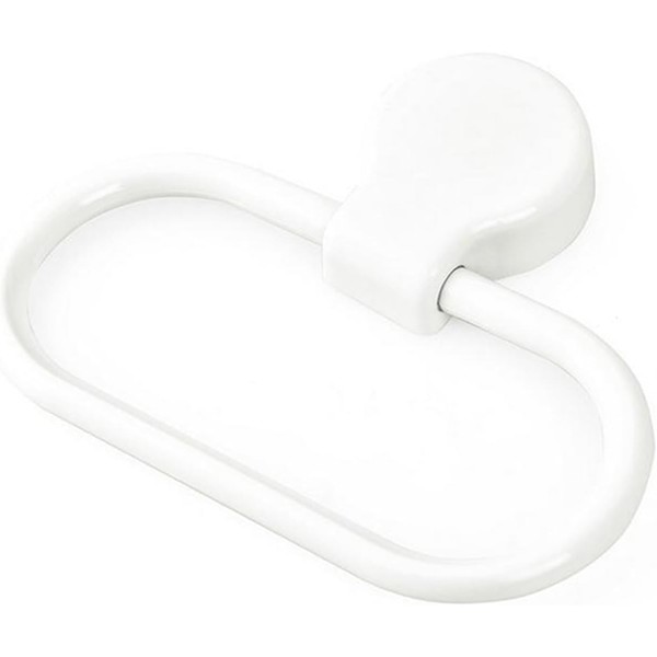 White Towel Ring Towel Rack Hand Holder for Bathroom Self