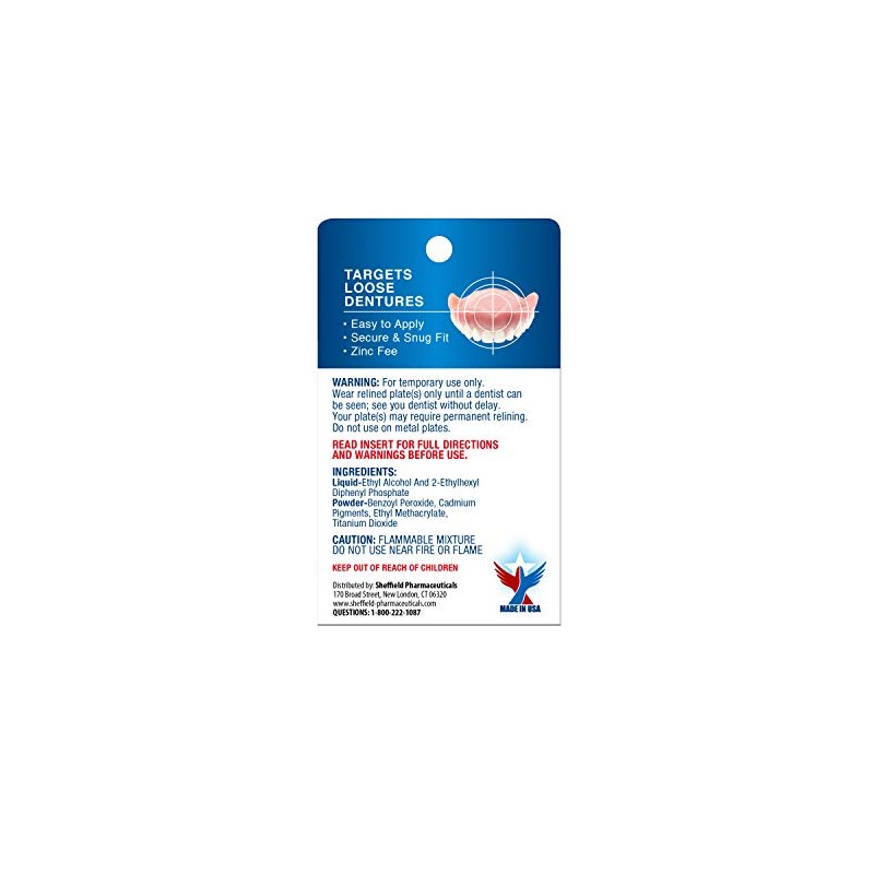 Acryline Advanced Formula Denture Reliner - Refit and Tighten Dentures/for