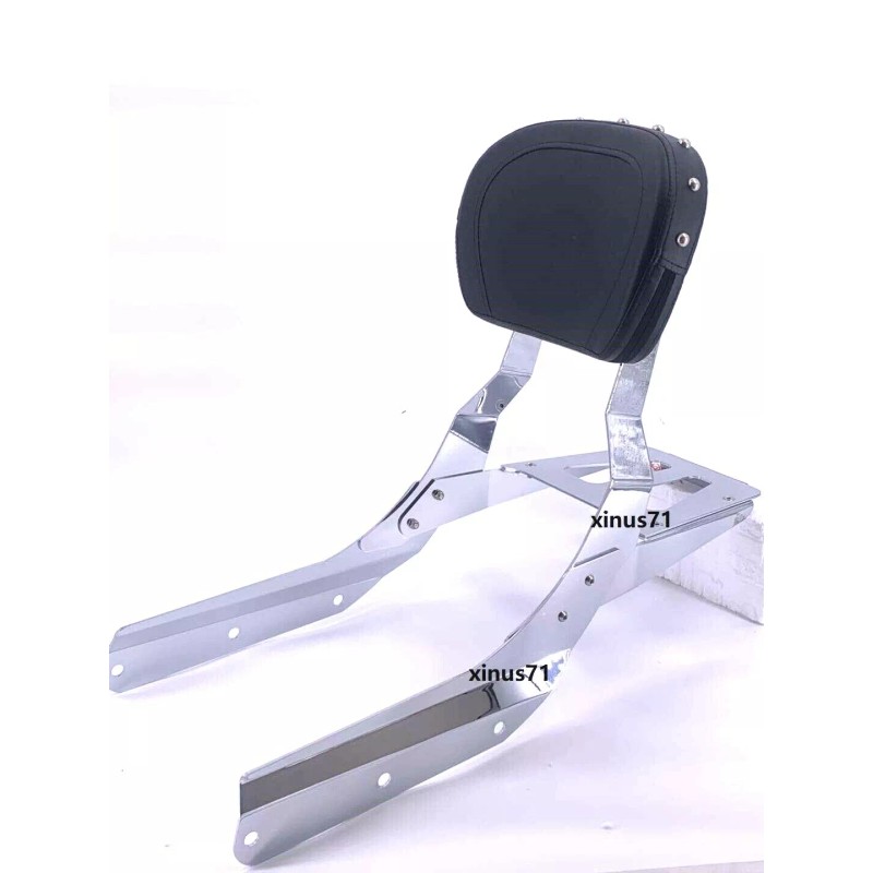 JMEI Sissy Bar Backrest With Luggage Rack Stud Pad Honda
