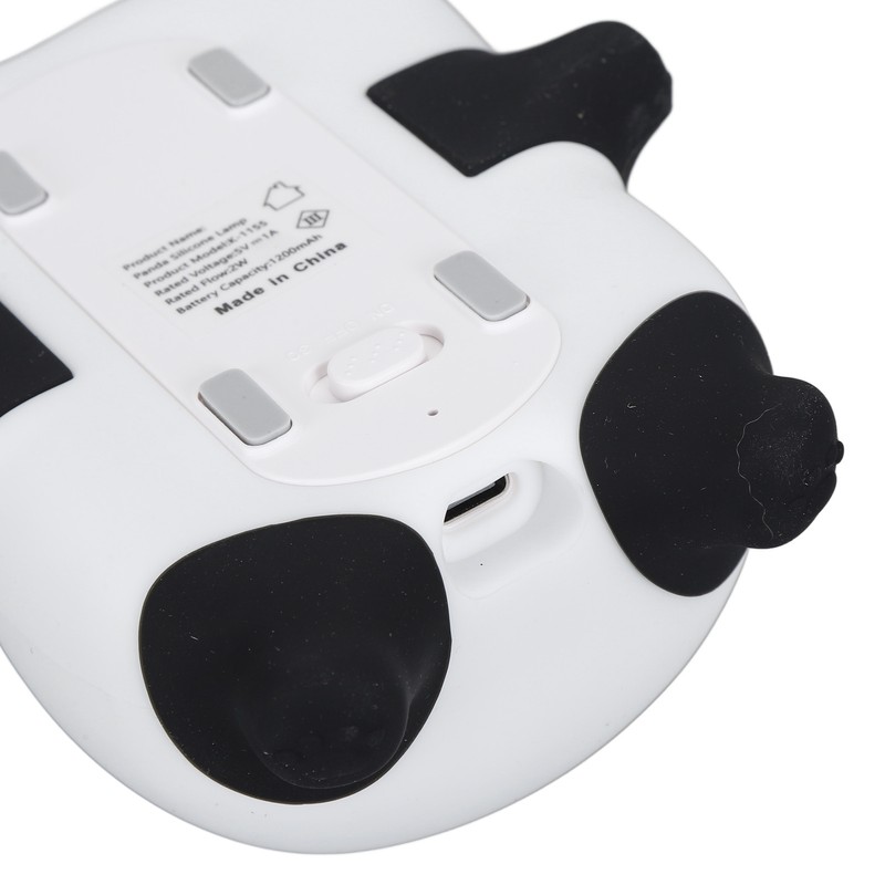 Cute Panda Night Light Silicone Animal Night Lamp USB Rechargeable