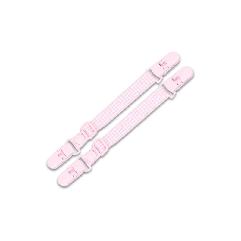 Multi Clips, Set of 2 Baby Clips, Pink, Black, Adjustable