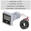 XIITIA 3pcs 60-500V 0-100A AC Digital Ammeter Voltmeter, 22mm Square