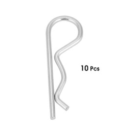Spring Pins High Quality Zinc B Type Splint Tractor Pin Clips Closure Assortment Towing Device Safety Clip Easy Spring Plug Circlip Lawn Mower Attachment (4 x 75 mm)