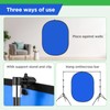 Portable Green Screen Chromakey Backdrop with Stand,59 * 39 inch