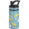 Fanhaw 420 ml Kids Insulated Water Bottle with Straw -