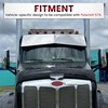 HECASA Door Mirror Covers Compatible with Peterbilt 579 Left &