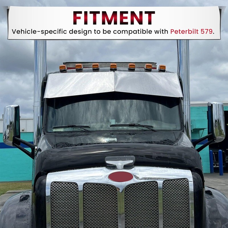 HECASA Door Mirror Covers Compatible with Peterbilt 579 Left &